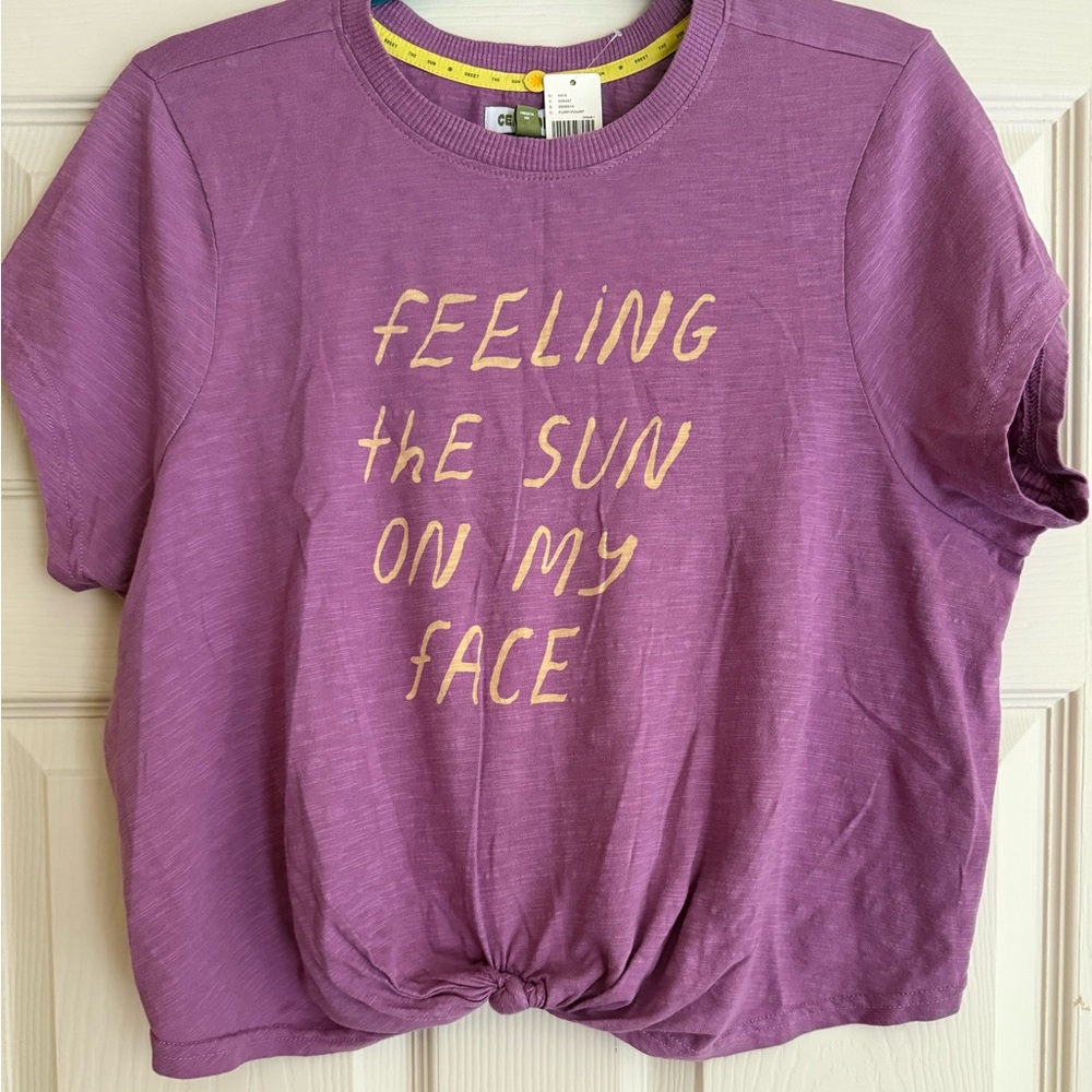 Celandine Mock-Neck Twist Baby Tee
